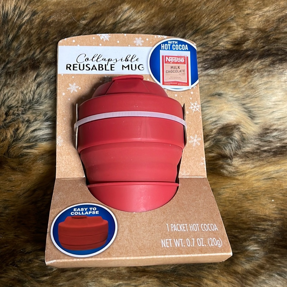 Nestle collapsible reuseable mug